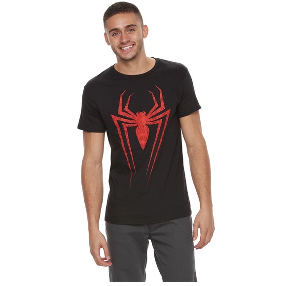 🆕 Men's Marvel Spider-Man Logo Tee - Picture 1 of 4